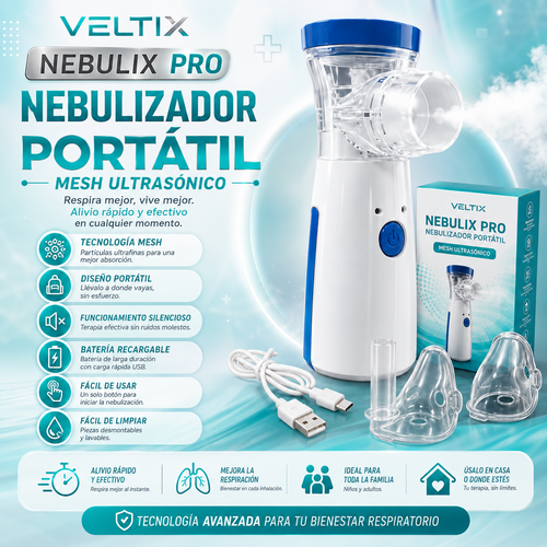 NEBULIX PRO - NEBULIZADOR PORTÁTIL MESH